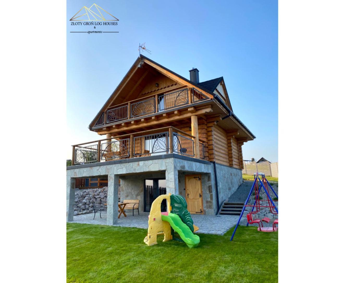 Zloty Gron Log Houses & Apartments Istebna Esterno foto